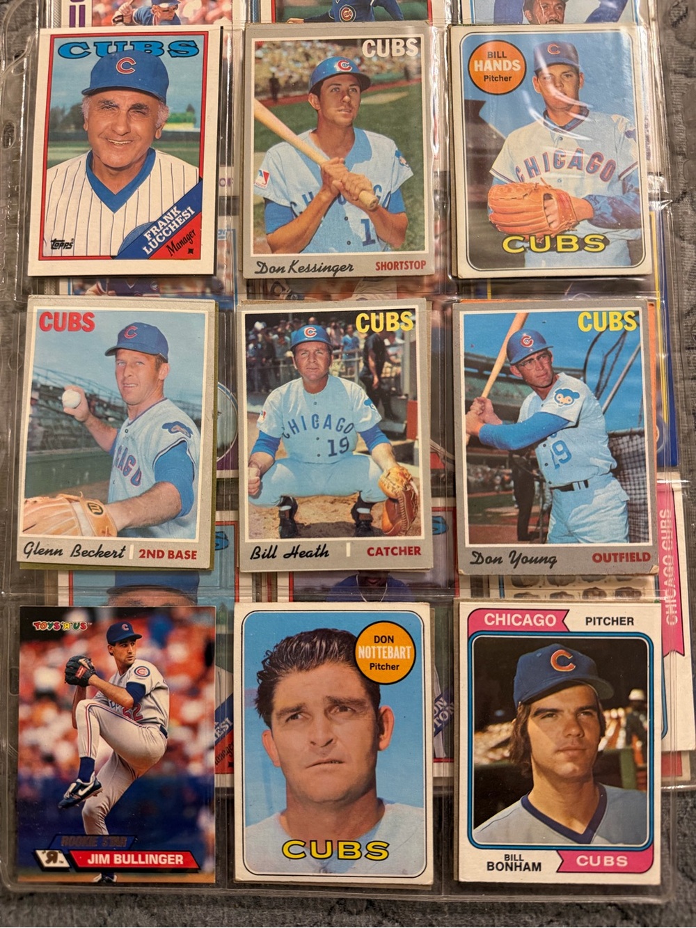 Chicago Cubs Vintage Baseball cards